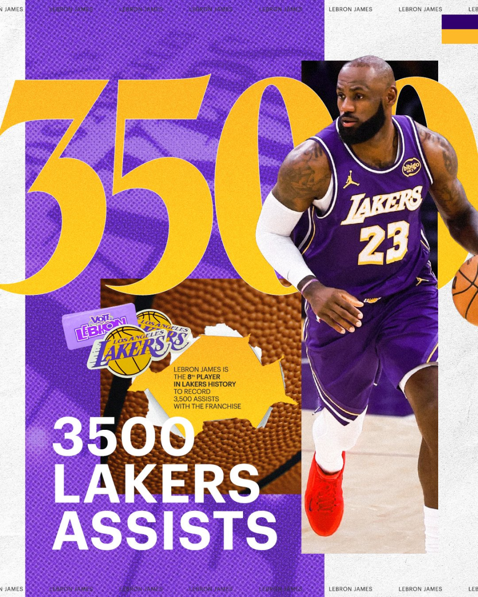 HTH SPORTS中国-里程悲！詹姆斯达成湖人生涯3500助攻 准三双末节13分难阻惜败